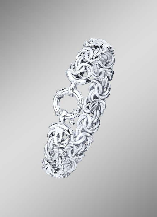 Armbanden - Zware koninklijke kettingarmband met sieradenveerring, in Farbe  Ansicht 1
