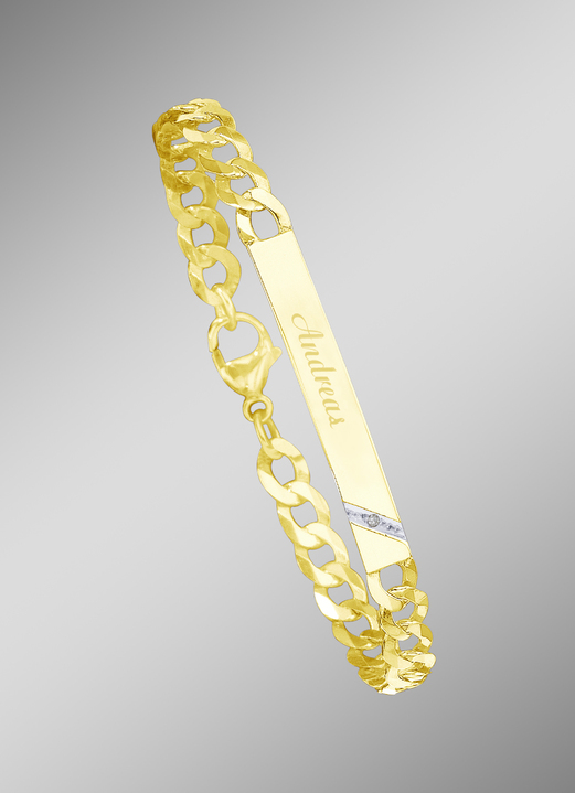 Heren gouden sieraden - Massieve pantserketting-armband, in verschillende uitvoeringen, in Farbe  Ansicht 1