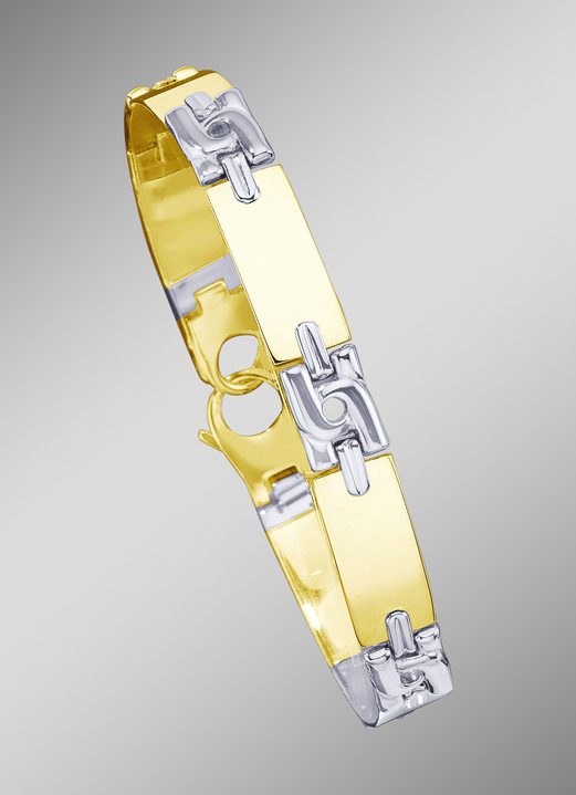 Armbanden - Opvallende, stevige armband in bicolor, in Farbe