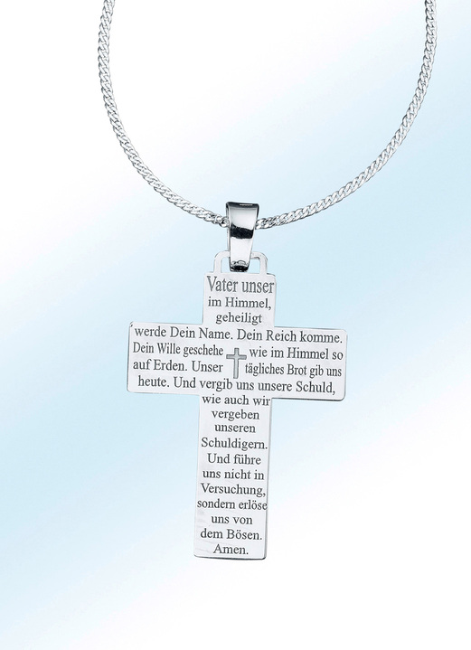 - Kettinghanger met het complete 'Onze Vader' en pantserketting, in Farbe