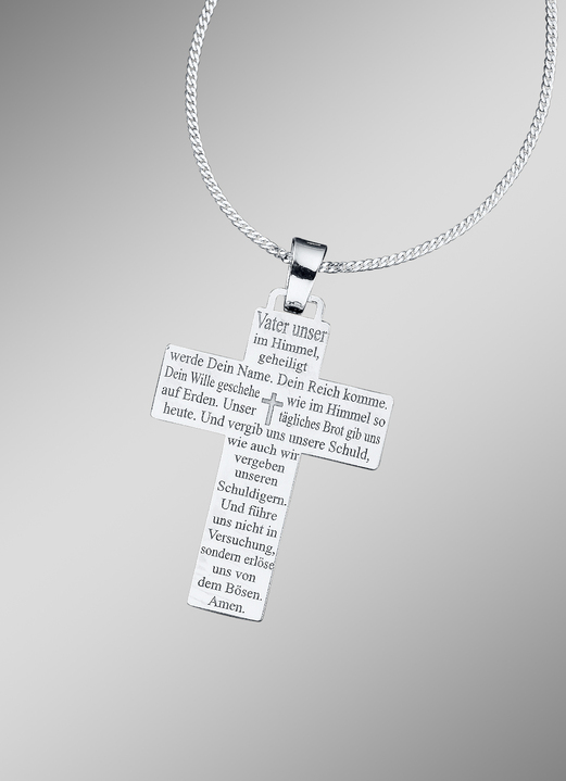 Hangers - Kettinghanger met het complete 'Onze Vader' en pantserketting, in Farbe