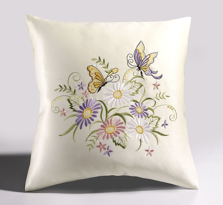 Tischdecken - Tisch- und Raumdekoration mit Blüten und Schmetterlingen, in Größe 101 (Läufer, 30/ 45 cm) bis 404 (Kissenbezug, 40/ 40 cm), in Farbe  Ansicht 1