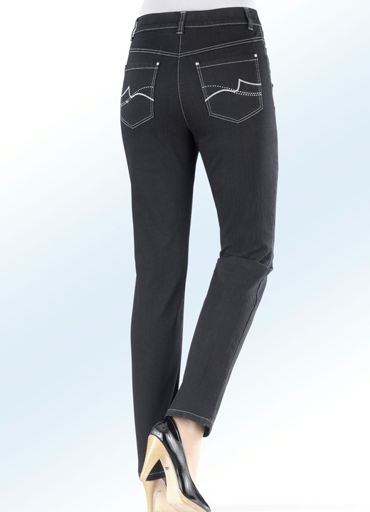 Jeans - Power-stretch-jeans, in Größe 017 bis 092, in Farbe ZWART Ansicht 1