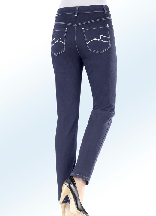 Jeans - Power-stretch-jeans, in Größe 017 bis 092, in Farbe DONKERBLAUW Ansicht 1