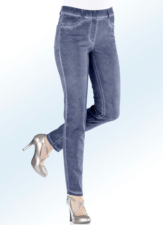 Broeken - Jegging-jeans, in 8 kleuren, in Größe 017 bis 092, in Farbe INDIGOBLAUW Ansicht 1