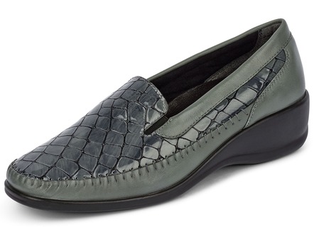 Gemini loafer met krokodillen reliëf