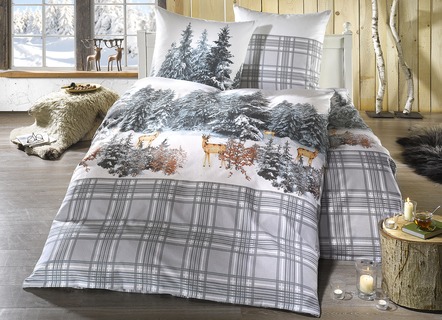 Flanel beddengoedset van 100% katoen