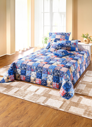 Katoenen spreien en kussenslopen met patchwork