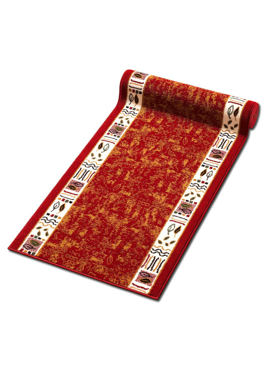 Lopers & trapmatten - Loper op maat gemaakt, in Größe 103 (Loper, 70 cm breed) bis 109 (loper, 120 cm breed), in Farbe ROOD Ansicht 1