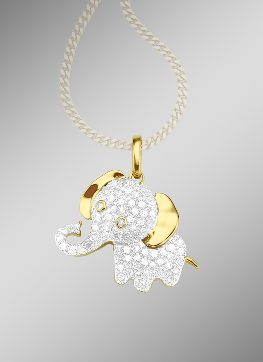 Hangers - Kettinghanger 'Olifant', in Farbe
