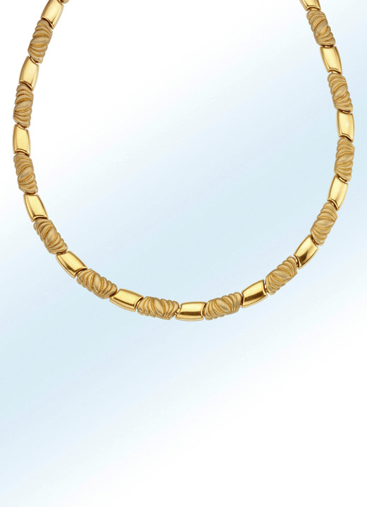 - Exquise schakelketting in hoogglans/mat, in Farbe , in Ausführung Halsketting