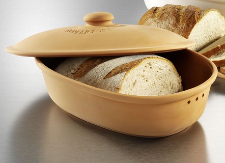 Römertopf Broodpot van ademende klei