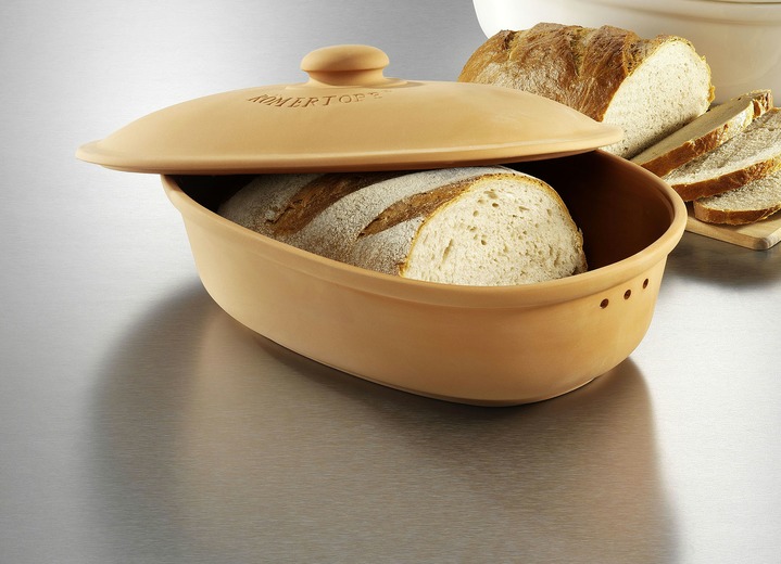 - Römertopf broodpot gemaakt van natuurlijke klei, in Farbe TERRACOTTA, in Ausführung Kleine broodpot