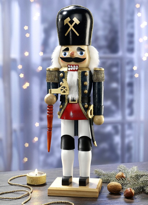 Weihnachtliche Geschenkideen - Deko-Nussknacker aus Holz, in Farbe BLAU