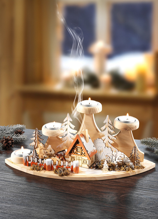 - Adventstheelichthouder, in Farbe NATUREL
