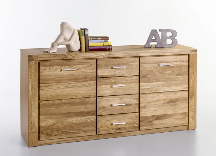 Sideboards - Dressoir met massief houten fronten, in Farbe WILD EIKEN Ansicht 1