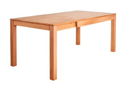 Eetkamertafel met 4 poten en uittrekbaar deel in verschillende kleuren