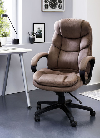 Directiestoel met hoogwaardige structuur-microvezel hoes (100% polyester).