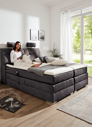 Motor-Boxspringbett mit verstellbarem Kopf- und Fußteil