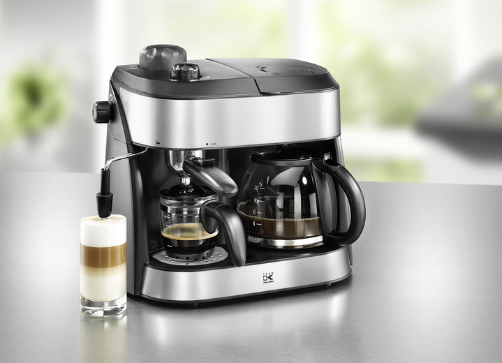 - 7-in-1 koffie-/espressomachine, in Farbe ZWART/ZILVER
