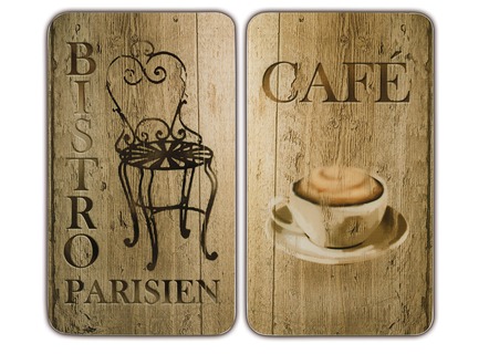 'WENKO' afdekplaten voor het fornuis bistro, set van 2