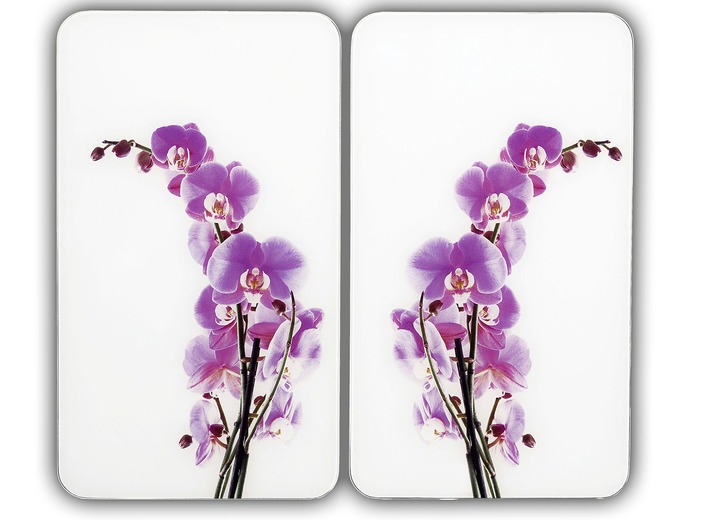 - WENKO kachelafdekplaten orchidee, set van 2, in Farbe ORCHIDEE
