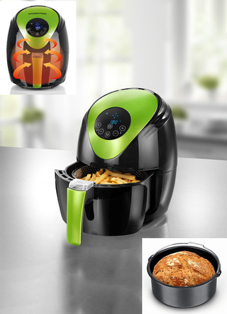 Digitale heteluchtfriteuse - bespaart tijd en energie!