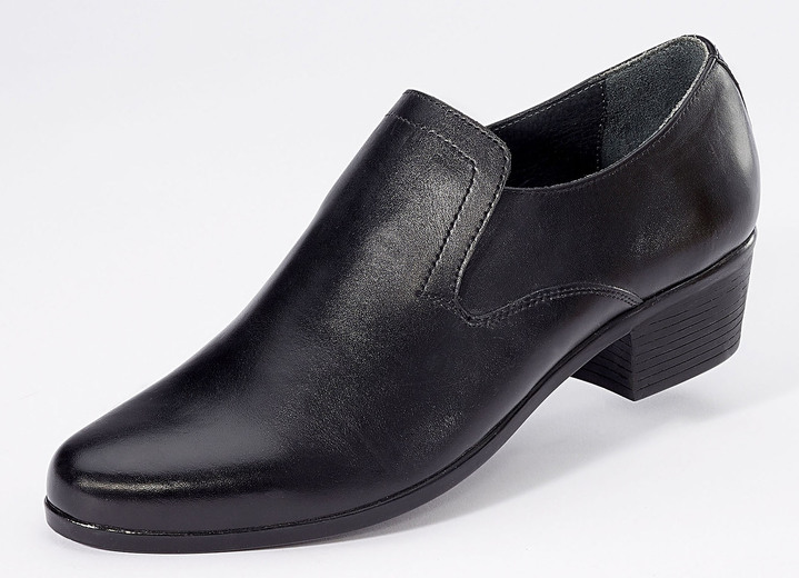 - Slippers met verborgen elastische band, in Größe 039 bis 046, in Farbe ZWART