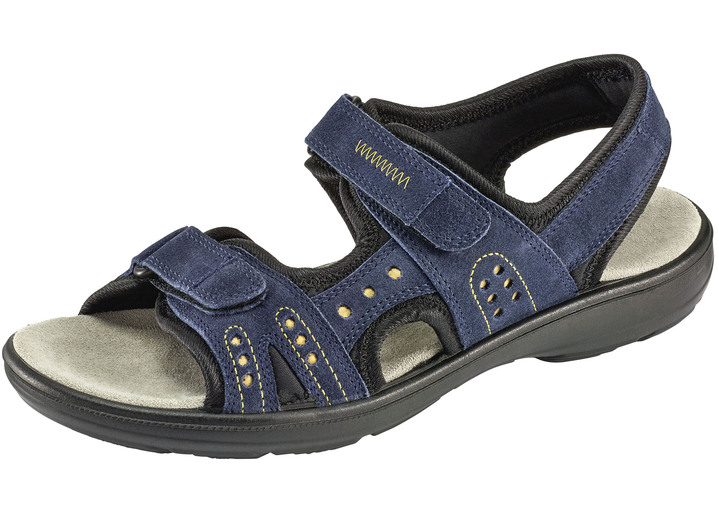 Sandalen & slippers - Sandaal gemaakt van zacht rundsuède, in Größe 036 bis 042, in Farbe MARINE