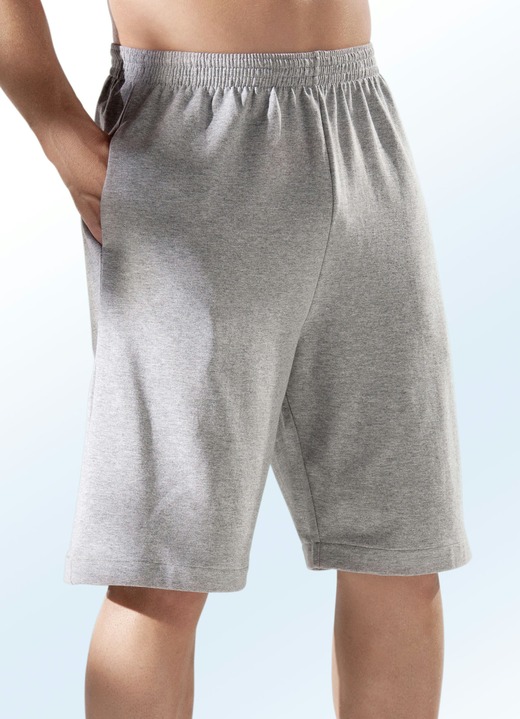 Vrijetijdbroeken - Korte broek in 4 kleuren Vrijetijdbroeken - Korte broek in 4 kleuren, in Größe 046 bis 058, in Farbe GRIJS GEMÊLEERD
