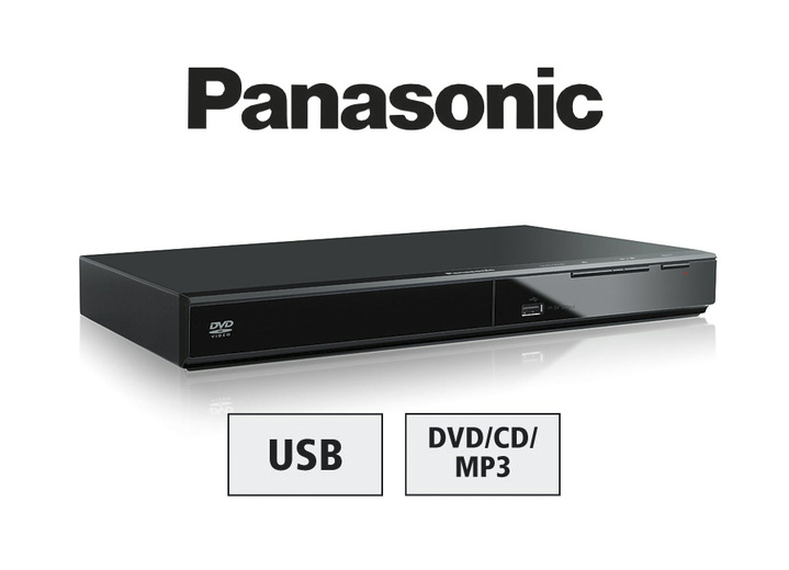Thuisbios - 'Panasonic' DVD-speler DVD-S500EG-K, in Farbe ZWART Ansicht 1