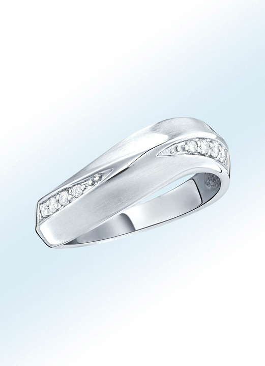 Ringen - Damesring met synth. zirkonia, in Größe 160 bis 220, in Farbe