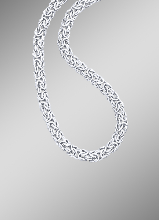 Halskettingen - Elegante set van fijn zilver 925/- in koninklijk kettingdesign, in Farbe , in Ausführung Halsketting, 45 cm lang Ansicht 1