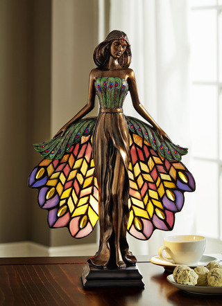 Tiffanylamp met tuimelschakelaar