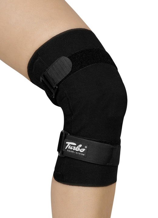 - TURBO® Med-kniesteun, in Größe L (37-40 cm) bis XL (41 cm), in Farbe ZWART Ansicht 1