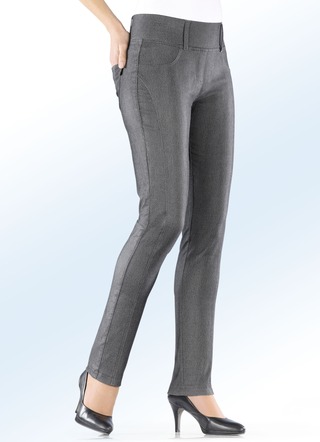 Broek met hoge vormende tailleband