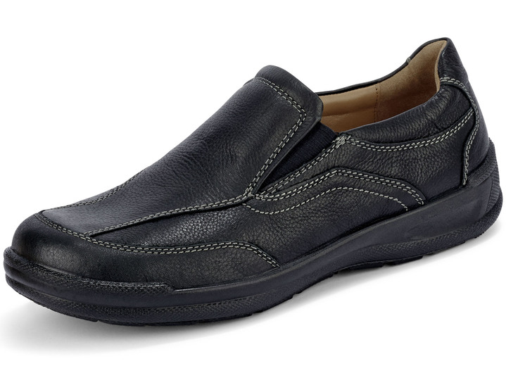 Instappers & veterschoenen - Slippers met praktisch uitneembaar voetbed, in Größe 040 bis 047, in Farbe ZWART Ansicht 1