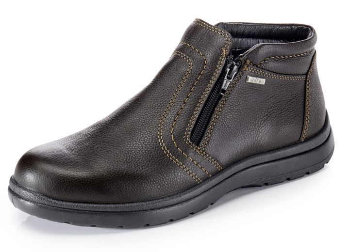 Laarsjes - GINO GALANTE, ademende herenlaarzen, winterschoenen, met rits, in Größe 039 bis 046, in Farbe MOKKA Ansicht 1