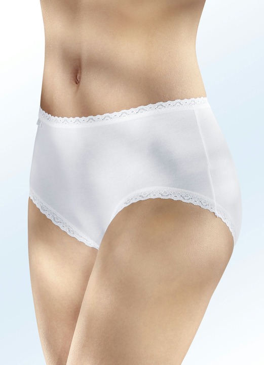 Slips - Sloggi 24/7 drie-pack slip, in Größe 038 bis 050, in Farbe WIT Ansicht 1