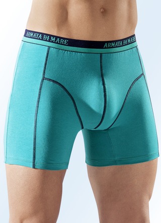 Set van vier slips van fijne jersey, iets langere pijp,uni