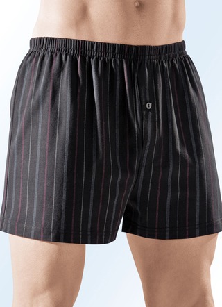 Set van vier boxershorts van fijne jersey, gestreept