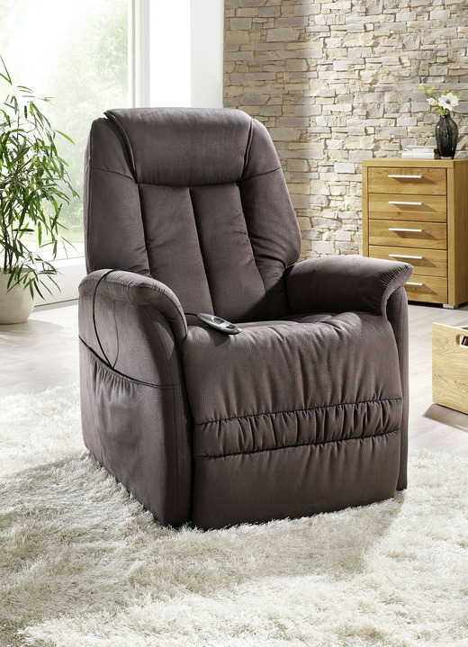 TV-Fauteuil / Relax-fauteuil - Tv-fauteuil met motor en opstahulp, in Farbe BRUIN Ansicht 1