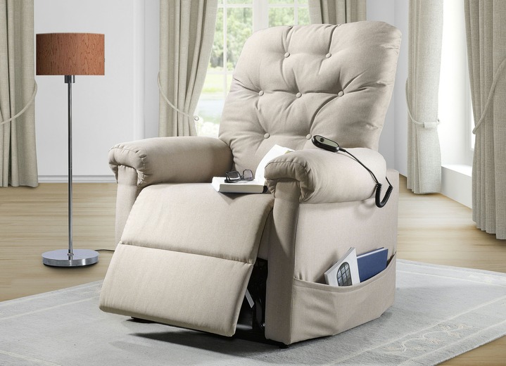 TV-Fauteuil / Relax-fauteuil - Tv-fauteuil met motor en opstahulp, in Farbe BEIGE Ansicht 1