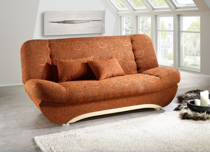 Slaap sofa`s - Slaapbank met comfortabele vulling, in Farbe TERRA Ansicht 1