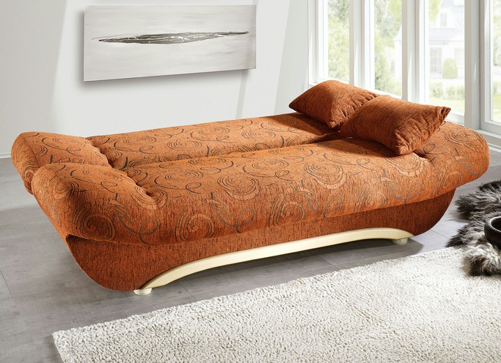 Slaap sofa`s - Slaapbank met comfortabele vulling, in Farbe TERRA Ansicht 1