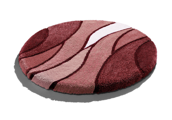 Badgarnituren - Kleine Wolke Badgarnitur in Table Tuft Qualität, in Größe 100 (Vorleger halbrund, 50/ 80 cm) bis 112 (WC-Deckelbezug, 47/ 50 cm), in Farbe BEERE Ansicht 1