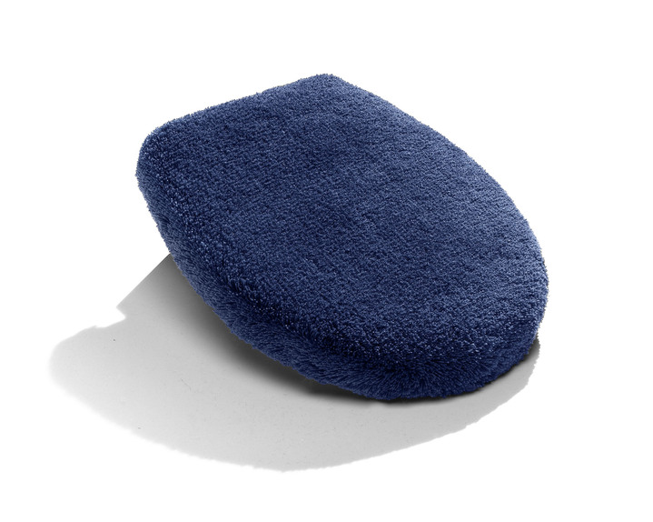 Badmatten - Kleine Wolke badkamerset in Table Tuft kwaliteit, in Größe 100 (Matje, halfrond 50/80 cm) bis 112 (Toiletdekselafdekking 47/50 cm), in Farbe BLAUW Ansicht 1