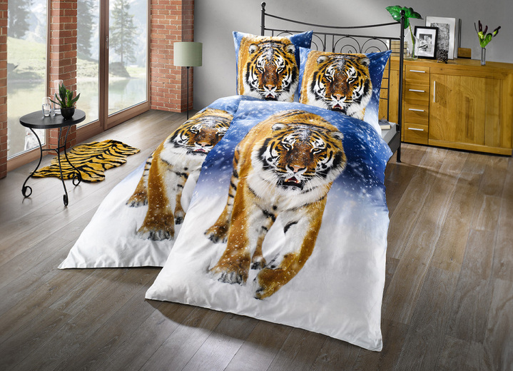 Beddengoed - Beaver beddengoedset gemaakt van 100% katoen, in Größe 112 (80/80 cm + 135/200 cm) bis 115 (80/80 cm + 155/220 cm), in Farbe MULTI Ansicht 1