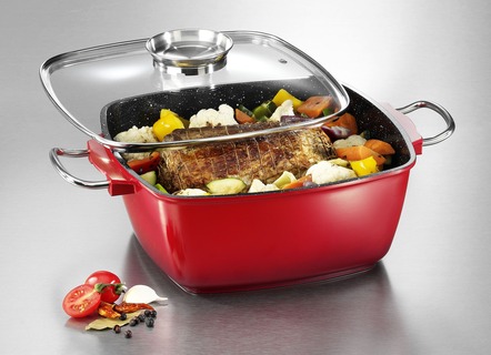 Extra hoge aluminium braadpan van King met antiaanbaklaag