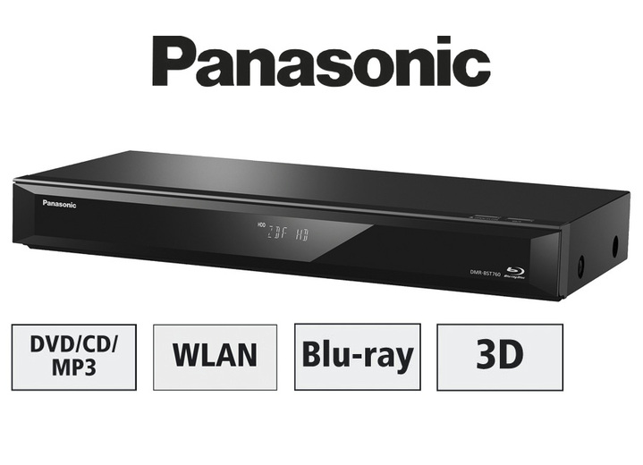 - Panasonic Blu-Ray recorder met dubbele receiver, in Farbe ZWART, in Ausführung met Sat ontvanger Ansicht 1